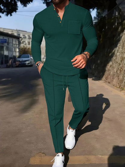 Cream Knit Two-Piece Set — For Smart Casual & City Wear