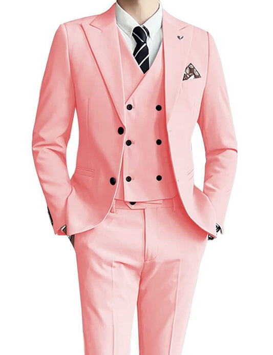 Champagne Executive Three-Piece Suit — For Business & Formal