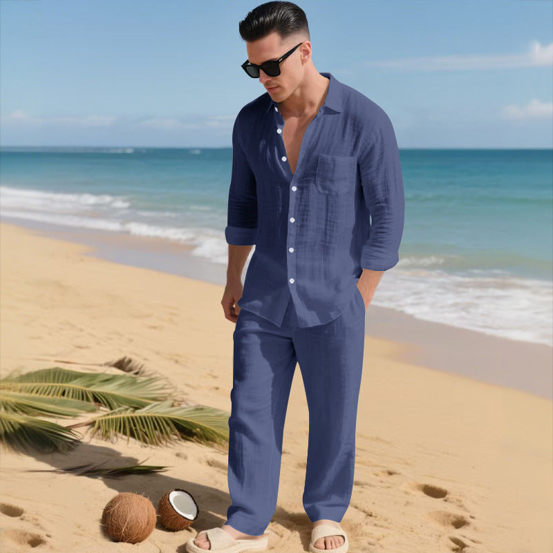 Resort Edition Loose-Fit Shirt & Pants Set