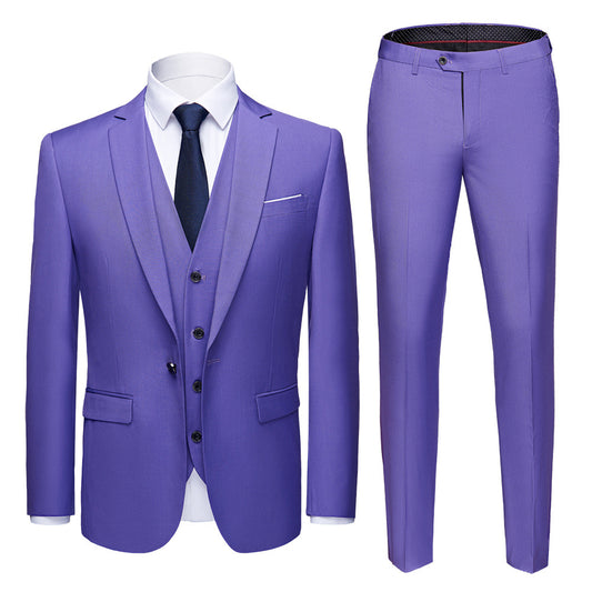 Purple Slim Suit — Ideal for Weddings & Special Events