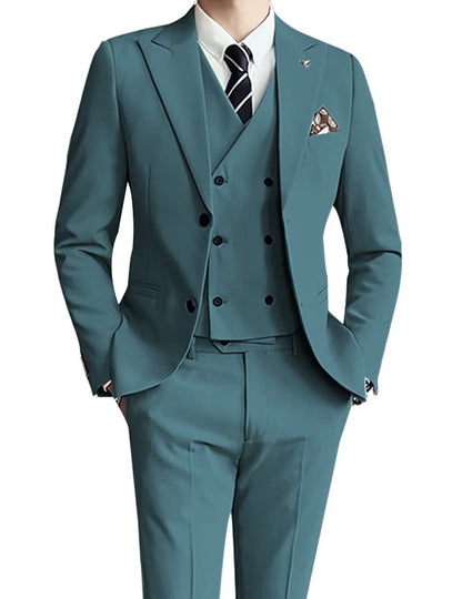 Champagne Executive Three-Piece Suit — For Business & Formal