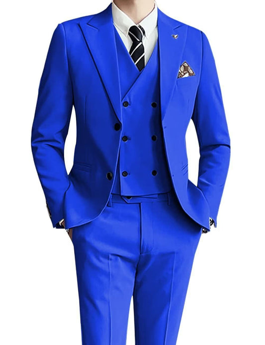 Champagne Executive Three-Piece Suit — For Business & Formal