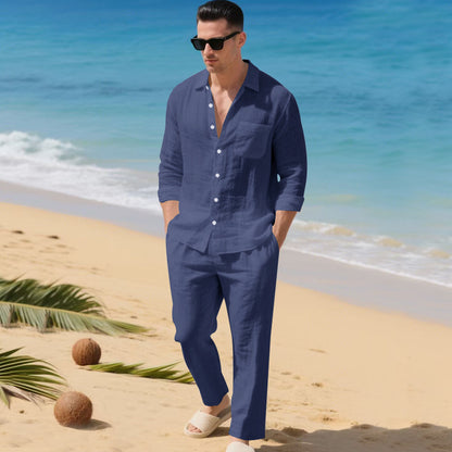 Resort Edition Loose-Fit Shirt & Pants Set