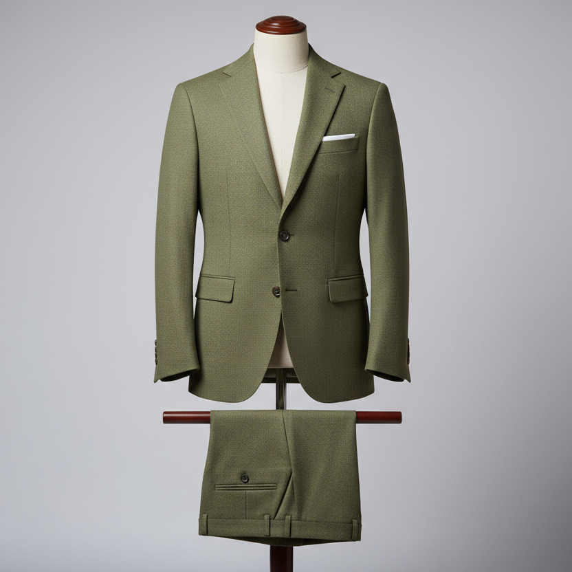 Olive Green Executive Suit — For Smart Casual & City