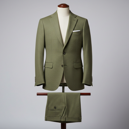 Olive Green Executive Suit — For Smart Casual & City